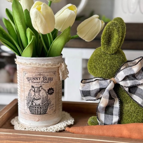 Spring Farmhouse Bunny Display - Picture 2 of 2